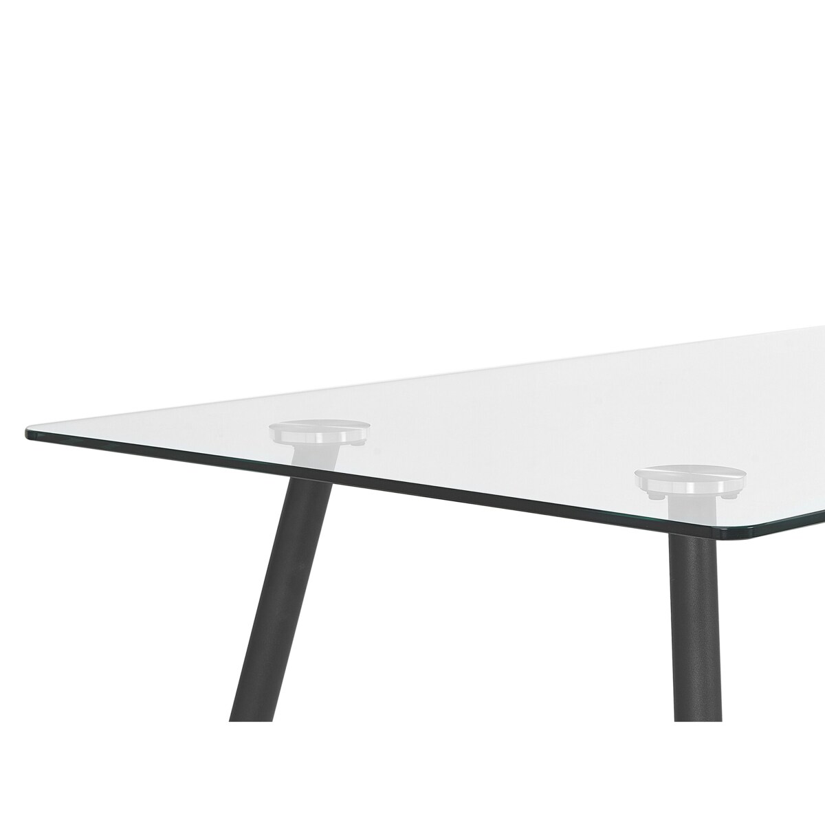 Stół do jadalni szklany 140 x 80 cm MIDLAND