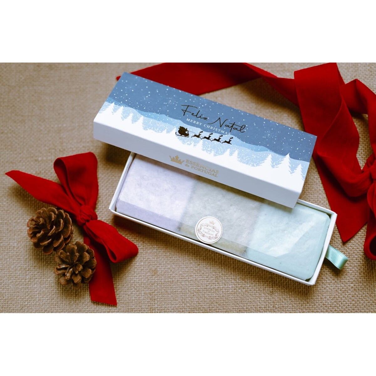 Zestaw mydeł Santa's Sleigh Pack 3x80g