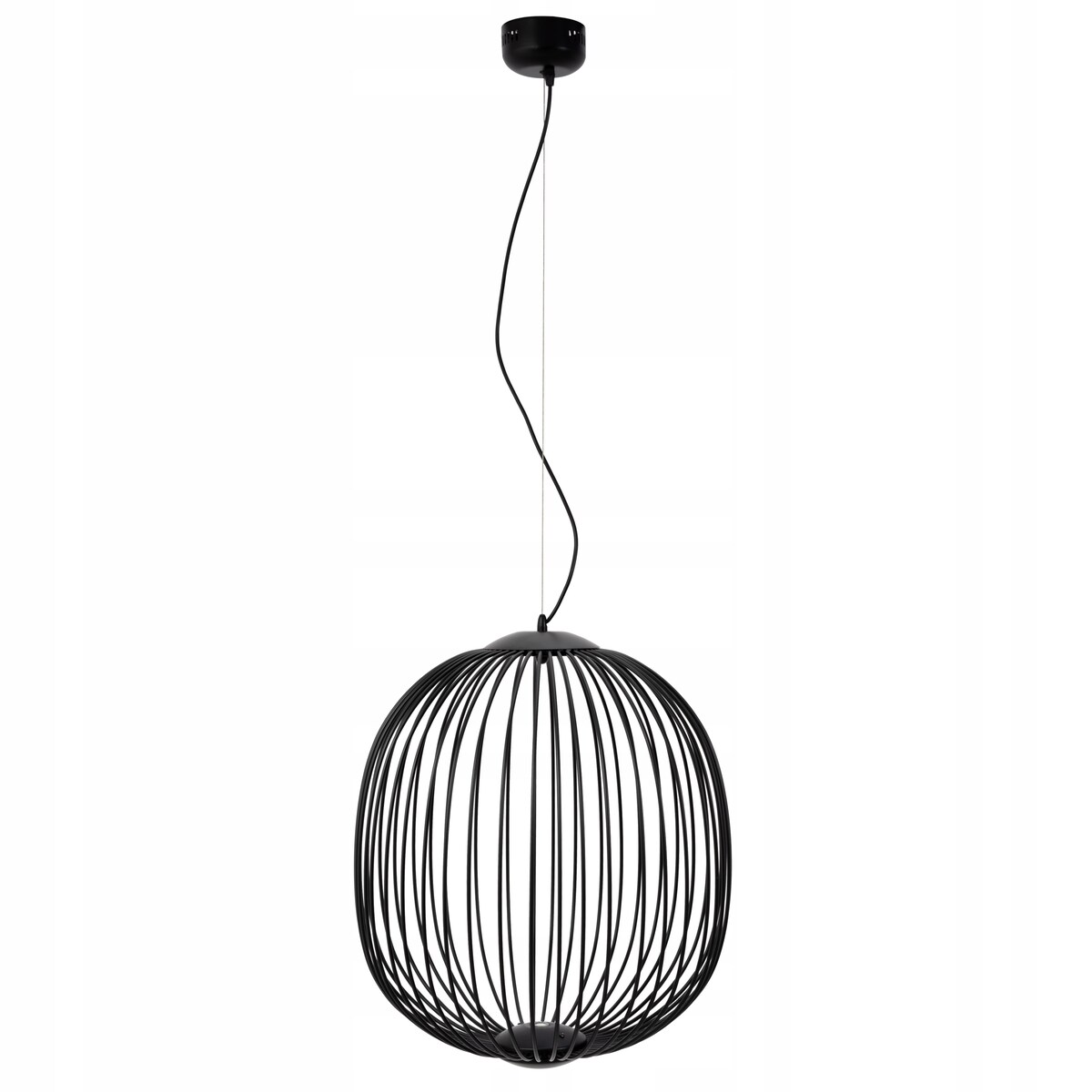 Lampa Wisząca Loft Industrial Czarna Metalowa Led