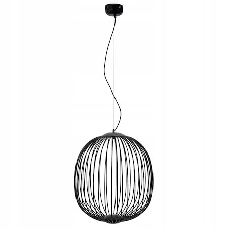 Lampa Wisząca Loft Industrial Czarna Metalowa Led