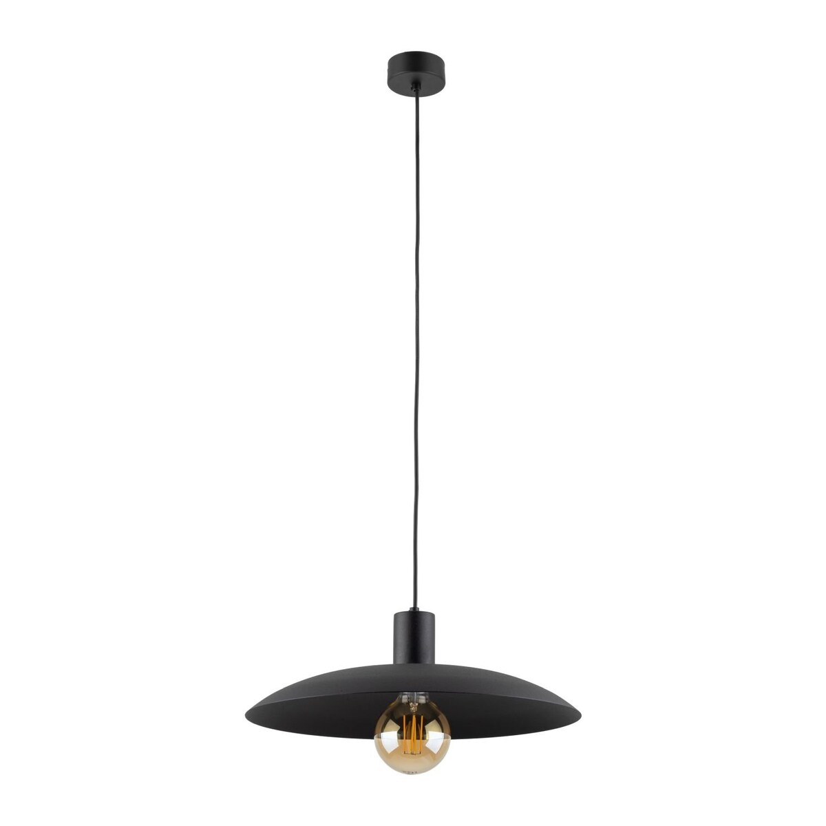Lampa wisząca TK Lighting ASTRA BLACK 10712 czarna metalowa E27 41 cm do salonu i jadalni