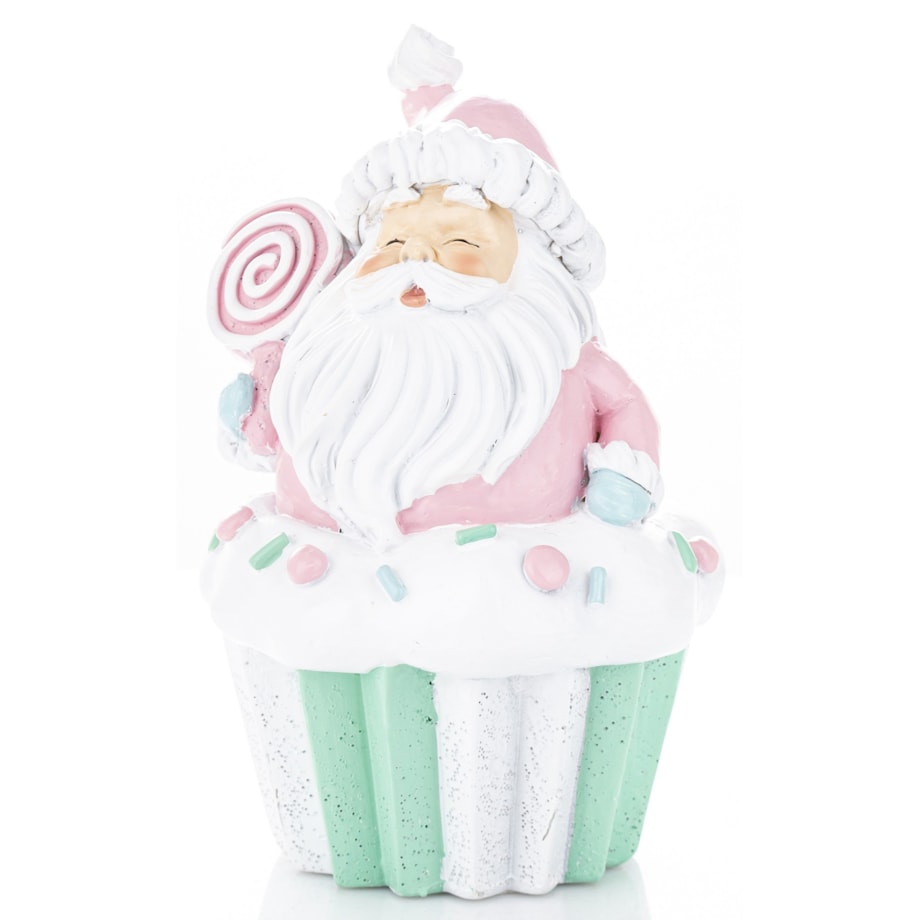 Dekoracja Mikołaj na muffince 14x10x9 cm BABBO NATALE