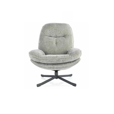 Fotel do salonu HARPER oliwkowy obrotowy