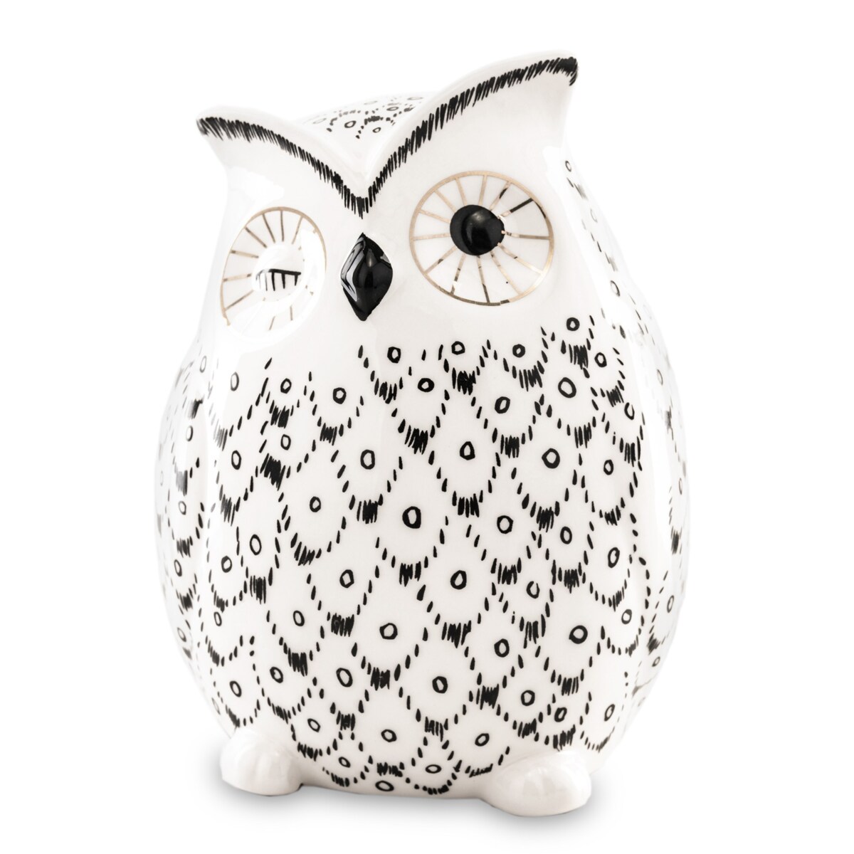 Skarbonka ceramiczna - 13x19x8,5 cm OWL small