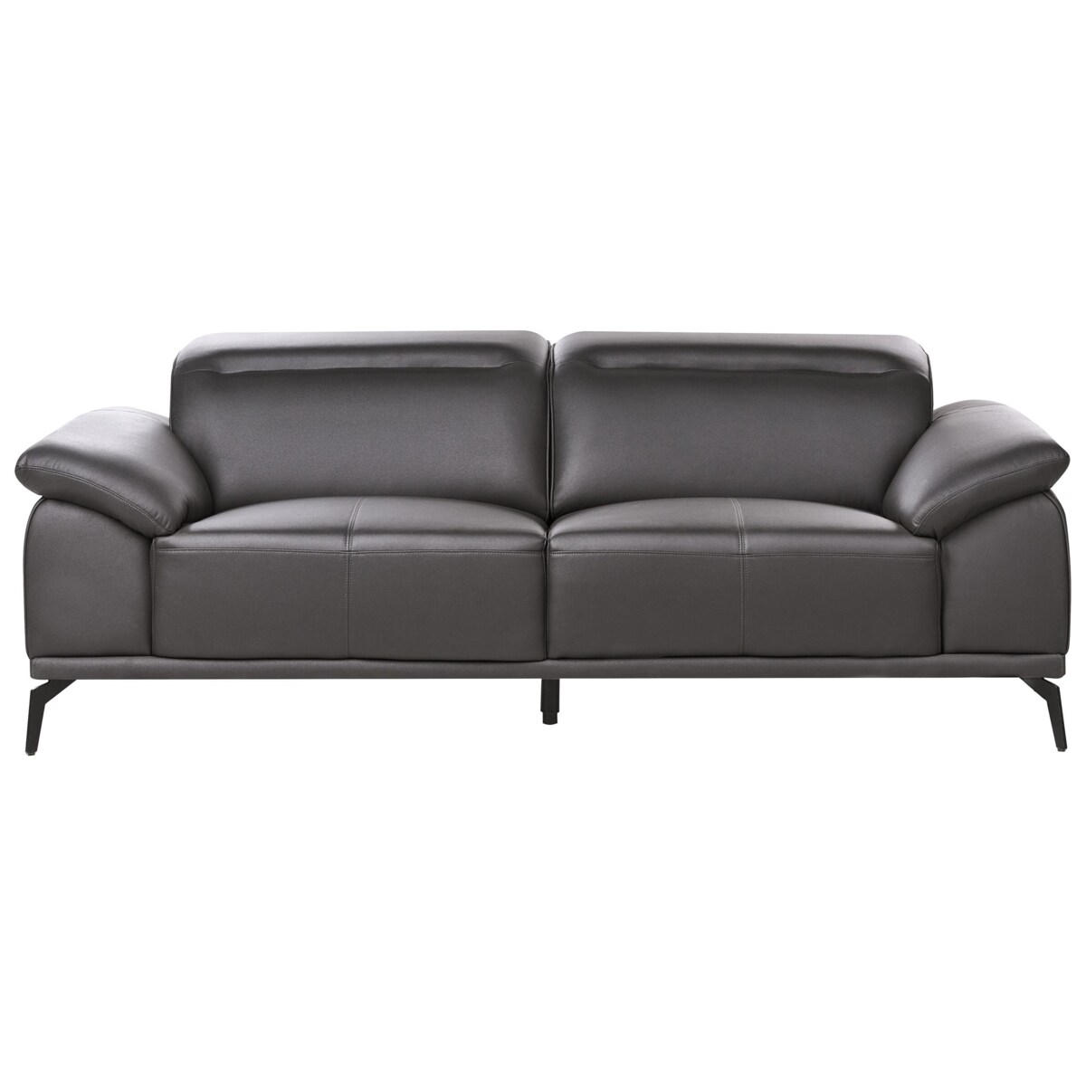 Komplet wypoczynkowy dla 6 osób VEJEN Ekoskóra Czarny