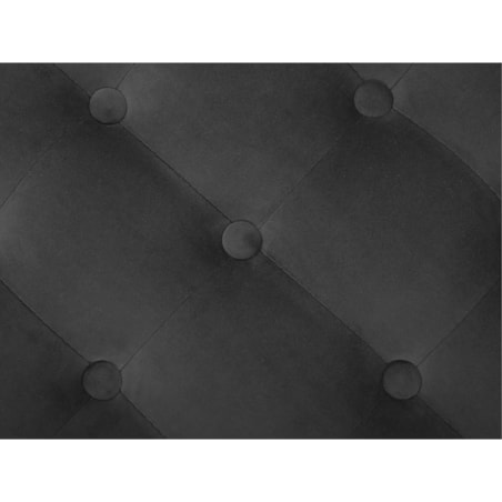 Puf welurowy ⌀ 55 cm czarny TAMPA