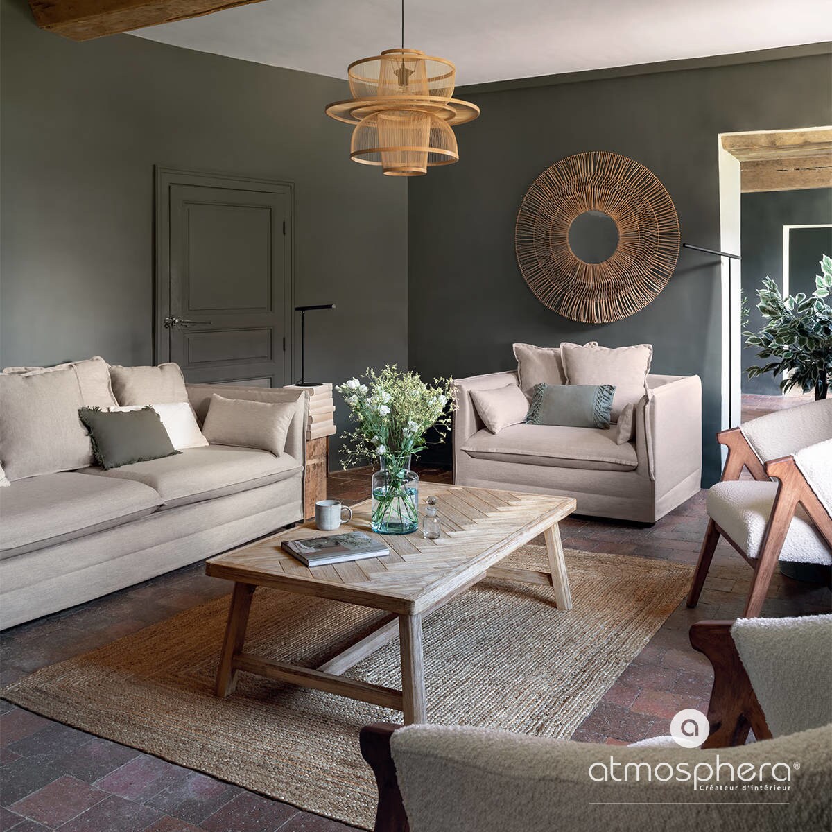 Stolik kawowy drewniany typu ława AERIS, 130 x 70 cm