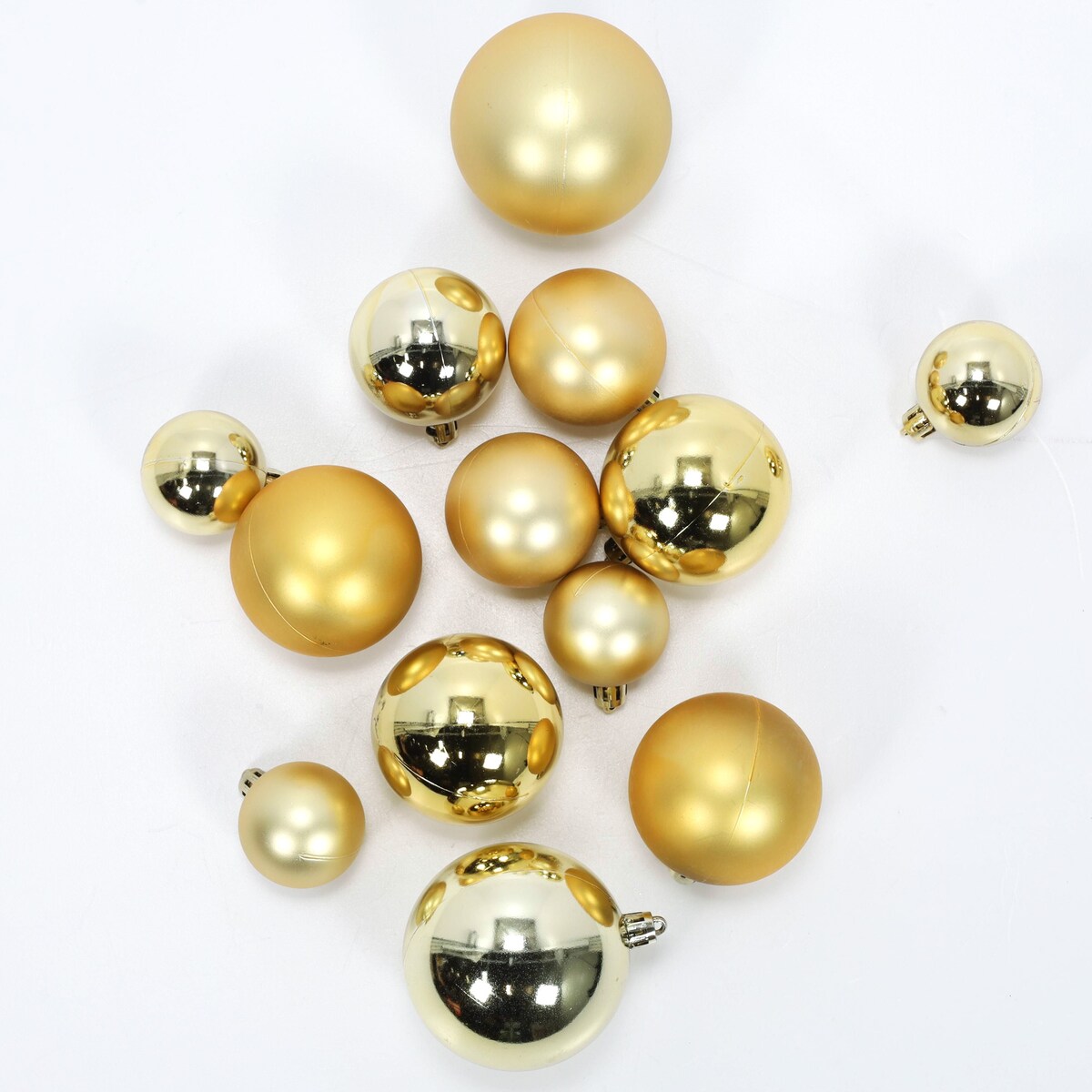 Zestaw bombek świątecznych w różnych rozmiarach, 60 szt.