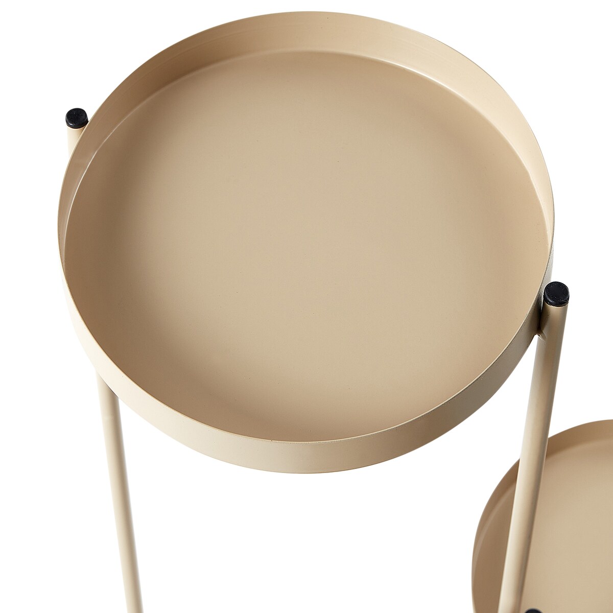 Kwietnik FRAGARIA Metal 42 cm Beżowy