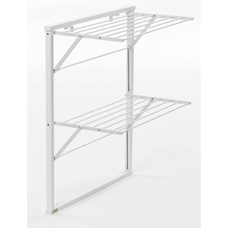 ARREDAMENTI KLAUS Suszarka na pranie na kaloryfer - 89 x 68 cm, Biały