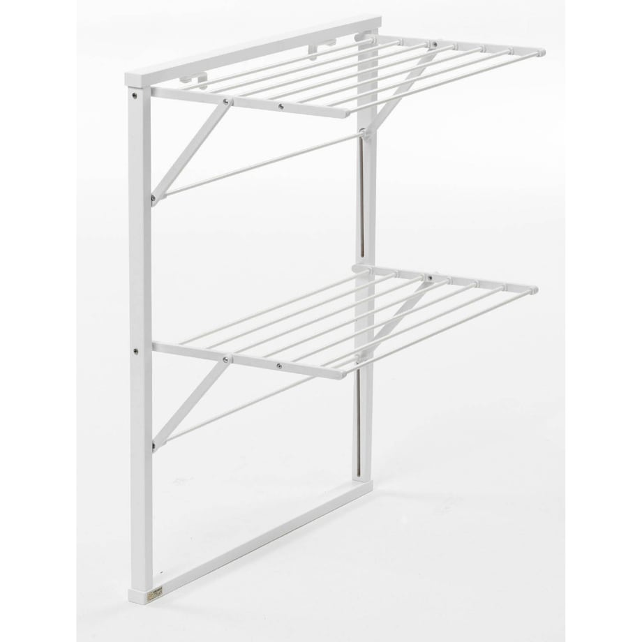 ARREDAMENTI KLAUS Suszarka na pranie na kaloryfer - 89 x 68 cm, Biały