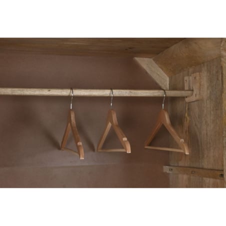 Komoda Szafa drewniano-rattanowa 190x100x55 cm VIVI - IV