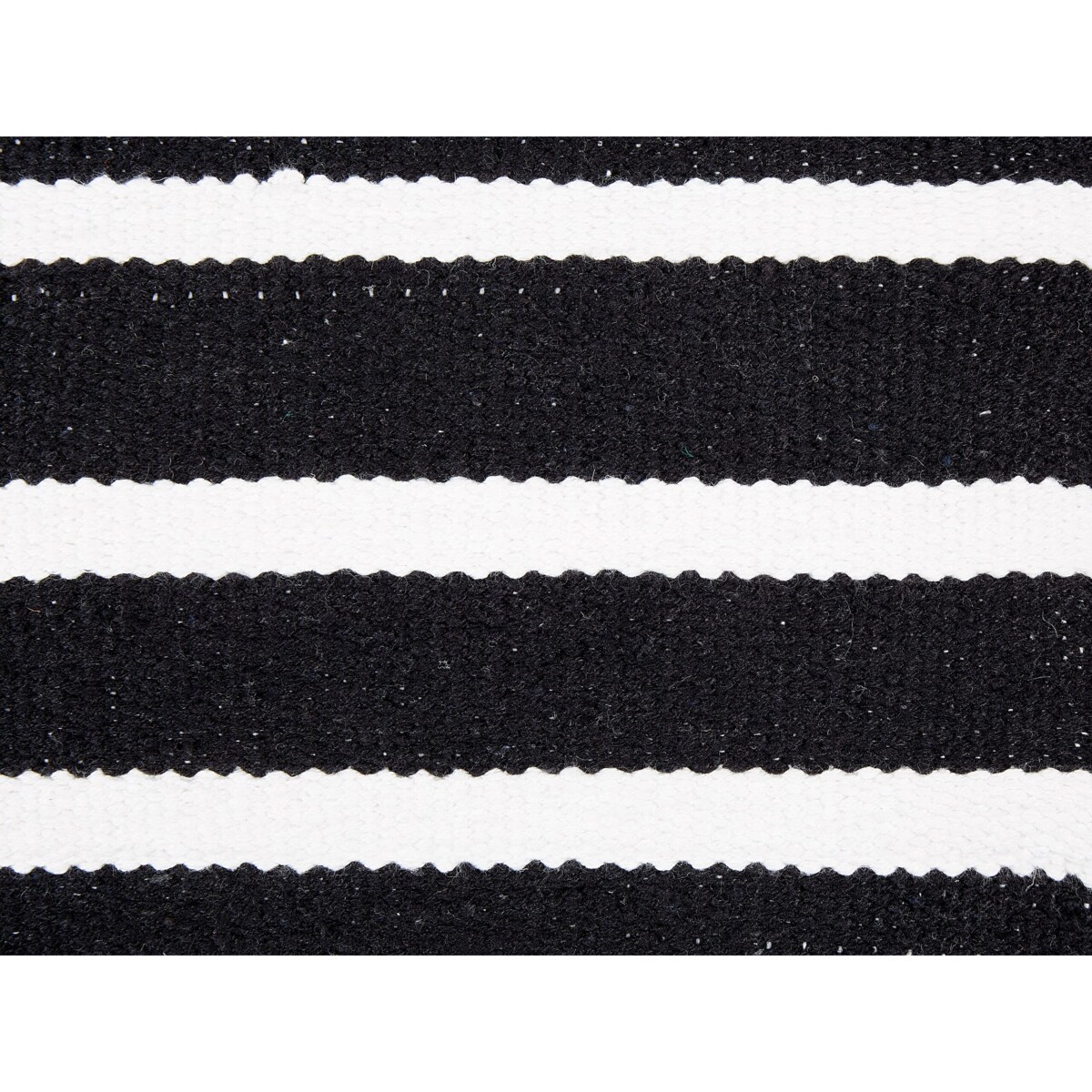 Poduszka podłogowa bawełniana 50 x 50 x 20 cm czarno-biała SETTAT