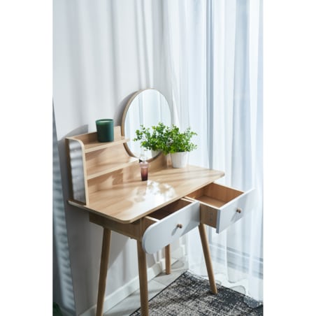 Toaletka z lustrem SCANDI kosmetyczna skandynawska