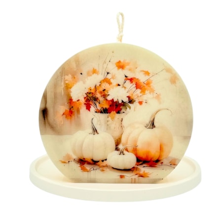 Świeca sojowa na prezent – jesienna dekoracja do wnętrz, bezzapachowa