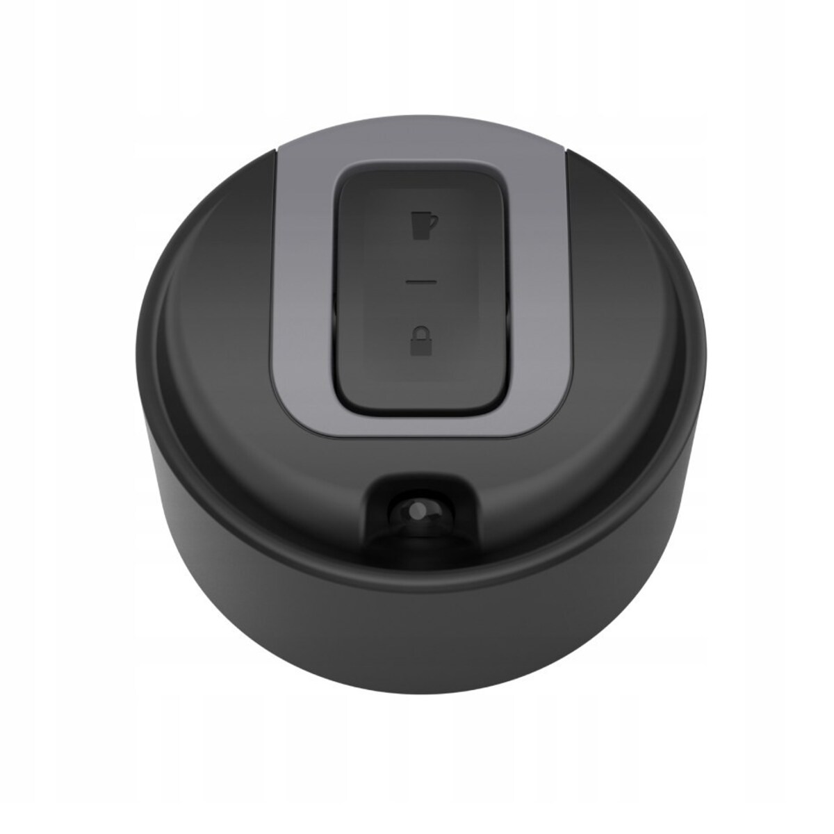 Nakrętka z przyciskiem do kubków termicznych czarna, Kambukka