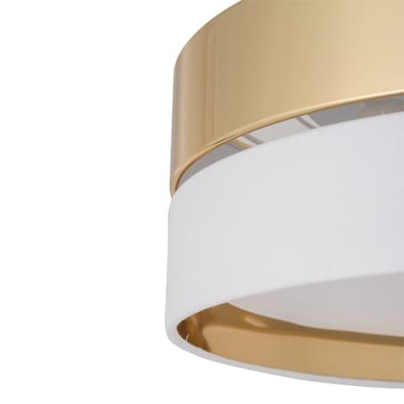 Okrągła lampa sufitowa glamour Hilton 4772 TK Lighting biała złota