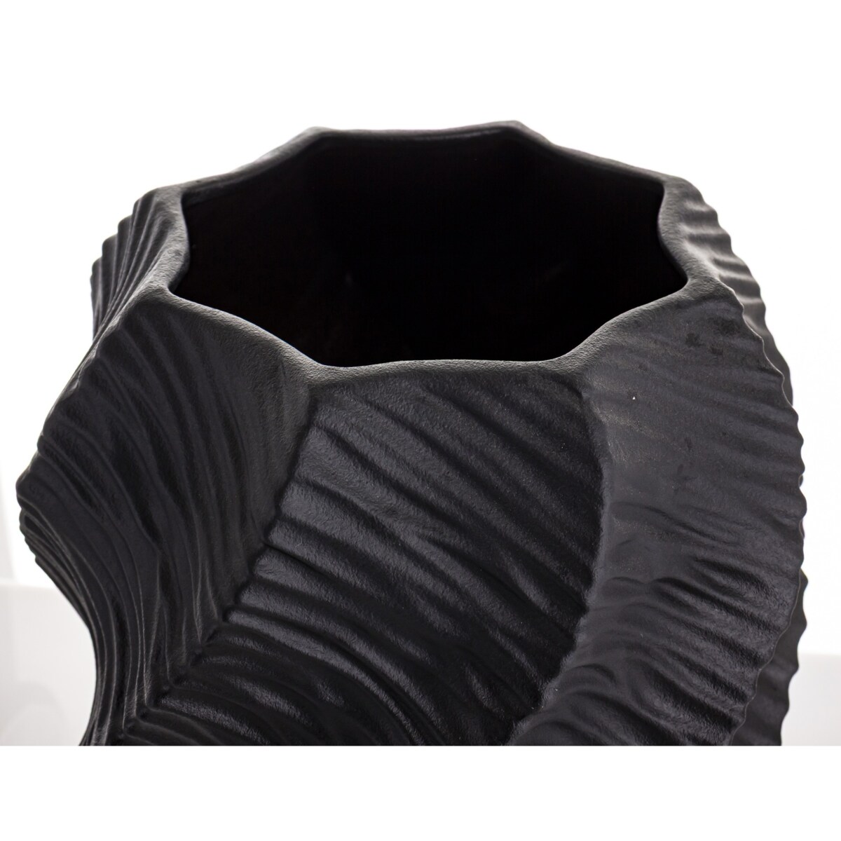 Wazon porcelanowy 35,5x17x12 cm TWISTER czarny