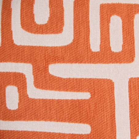 Pufa, podnóżek, 30x36 cm, pomarańczowa, Delor