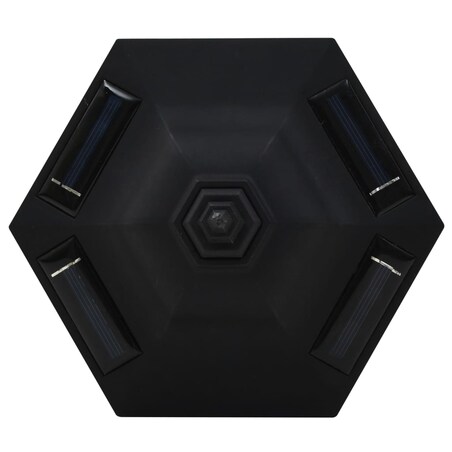 vidaXL Zewnętrzne lampy solarne LED, 3 szt., czarne