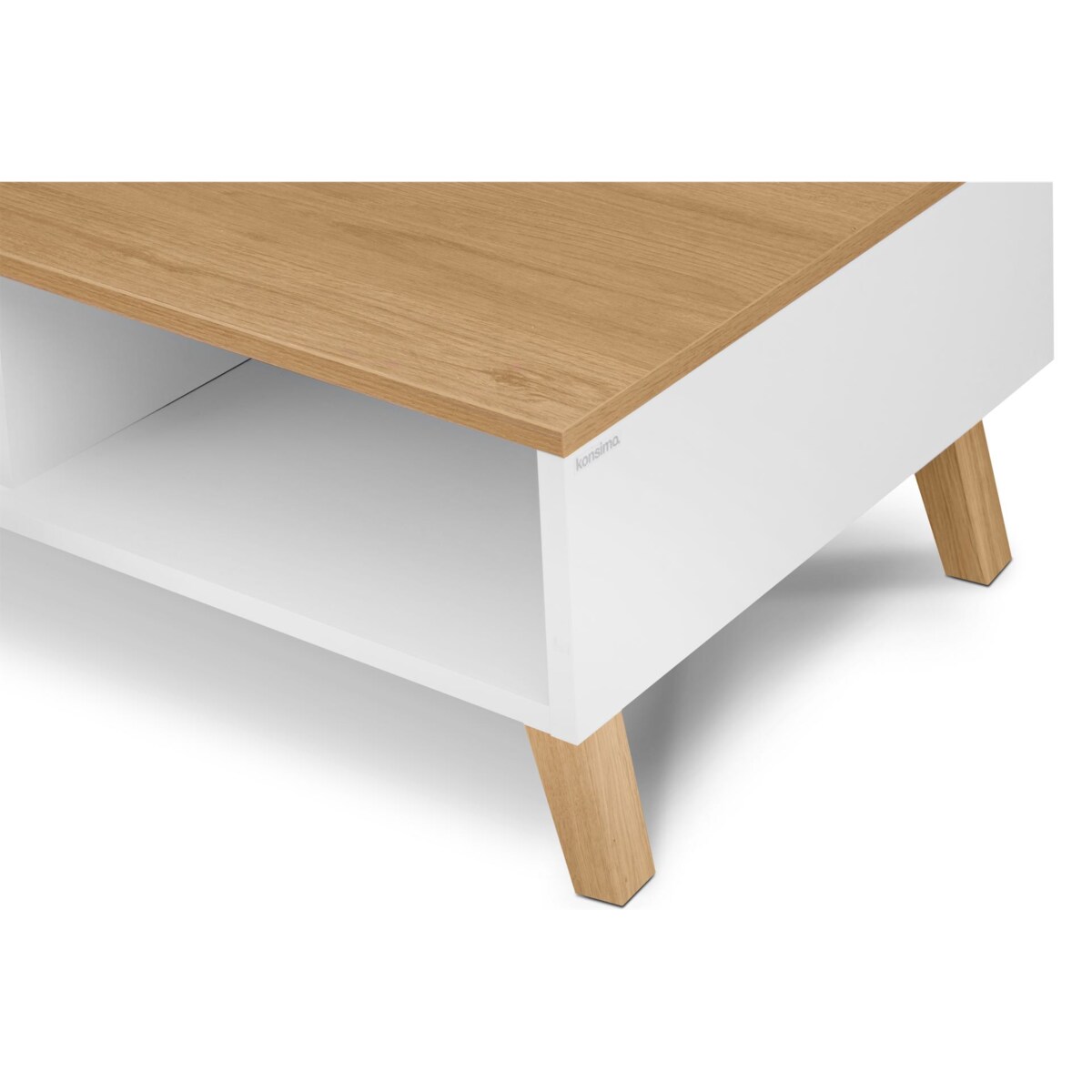 KONSIMO FRISK Biały stolik kawowy skandynawski
