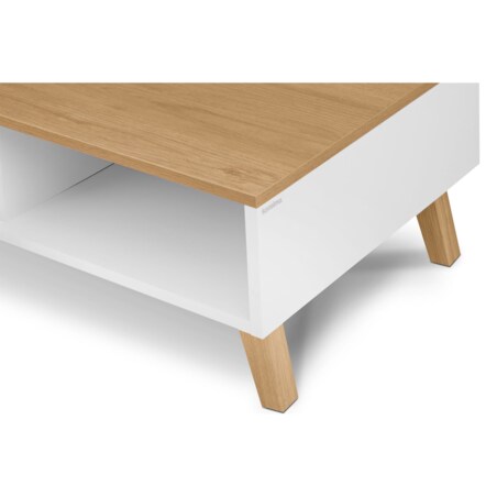 KONSIMO FRISK Biały stolik kawowy skandynawski