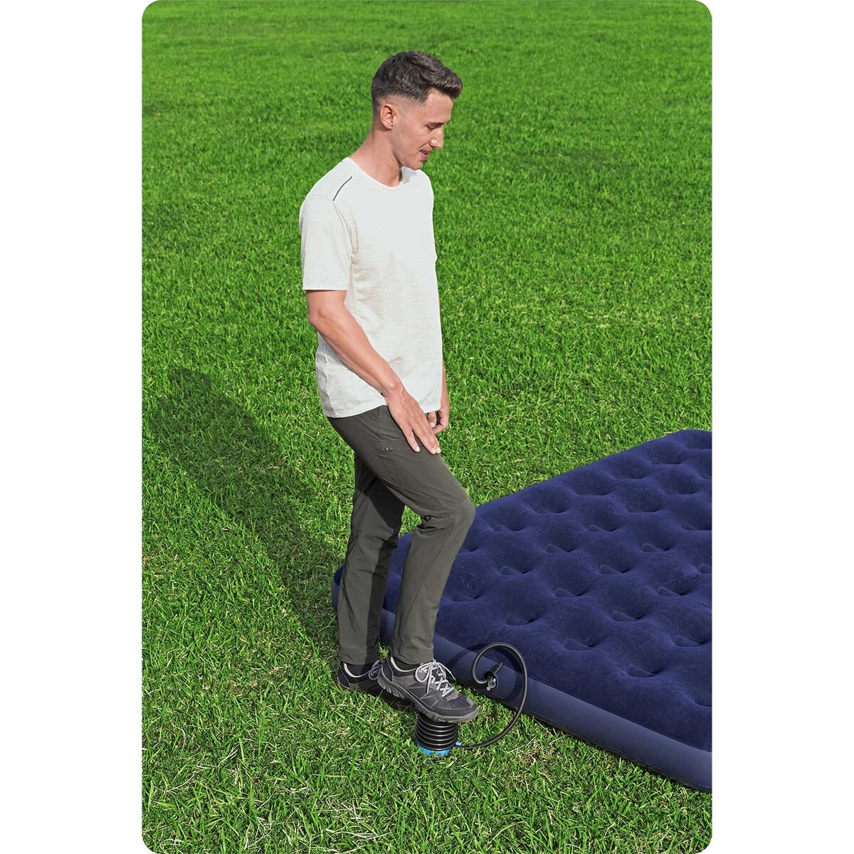 Pompka nożna Bestway do materaca tłokowa 13 cm / 0,3 l