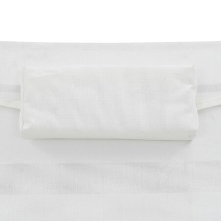 vidaXL Leżak ogrodowy z poduszką, polirattan, czarny