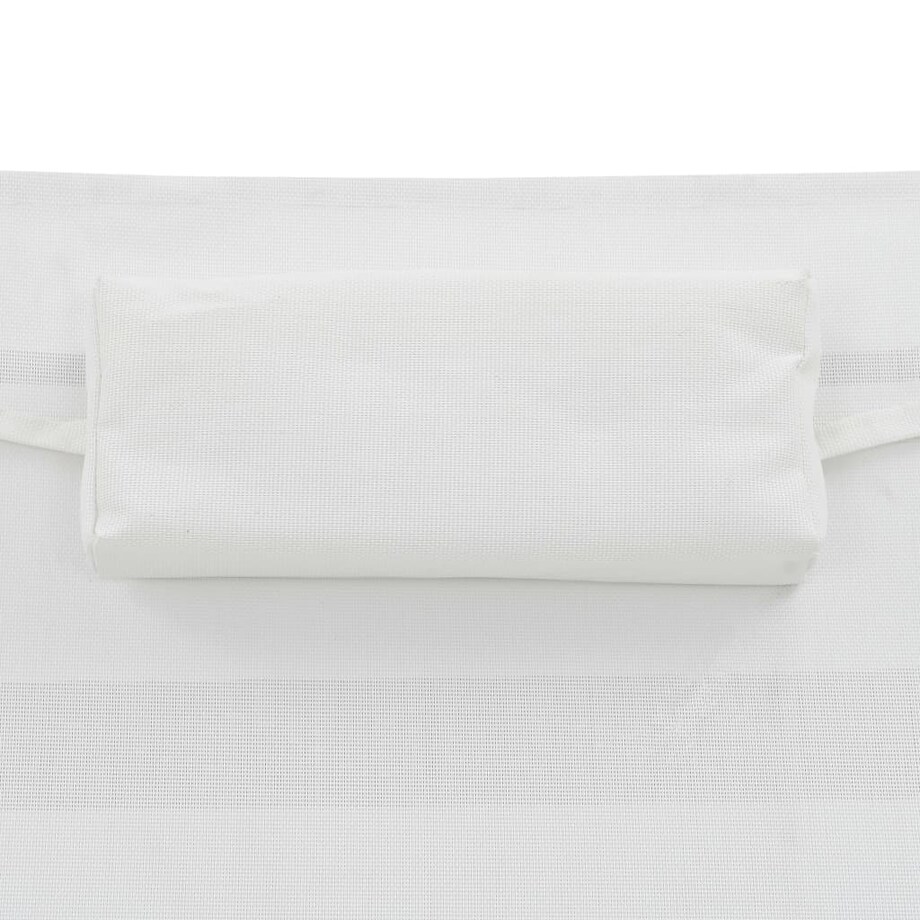 vidaXL Leżak ogrodowy z poduszką, polirattan, czarny