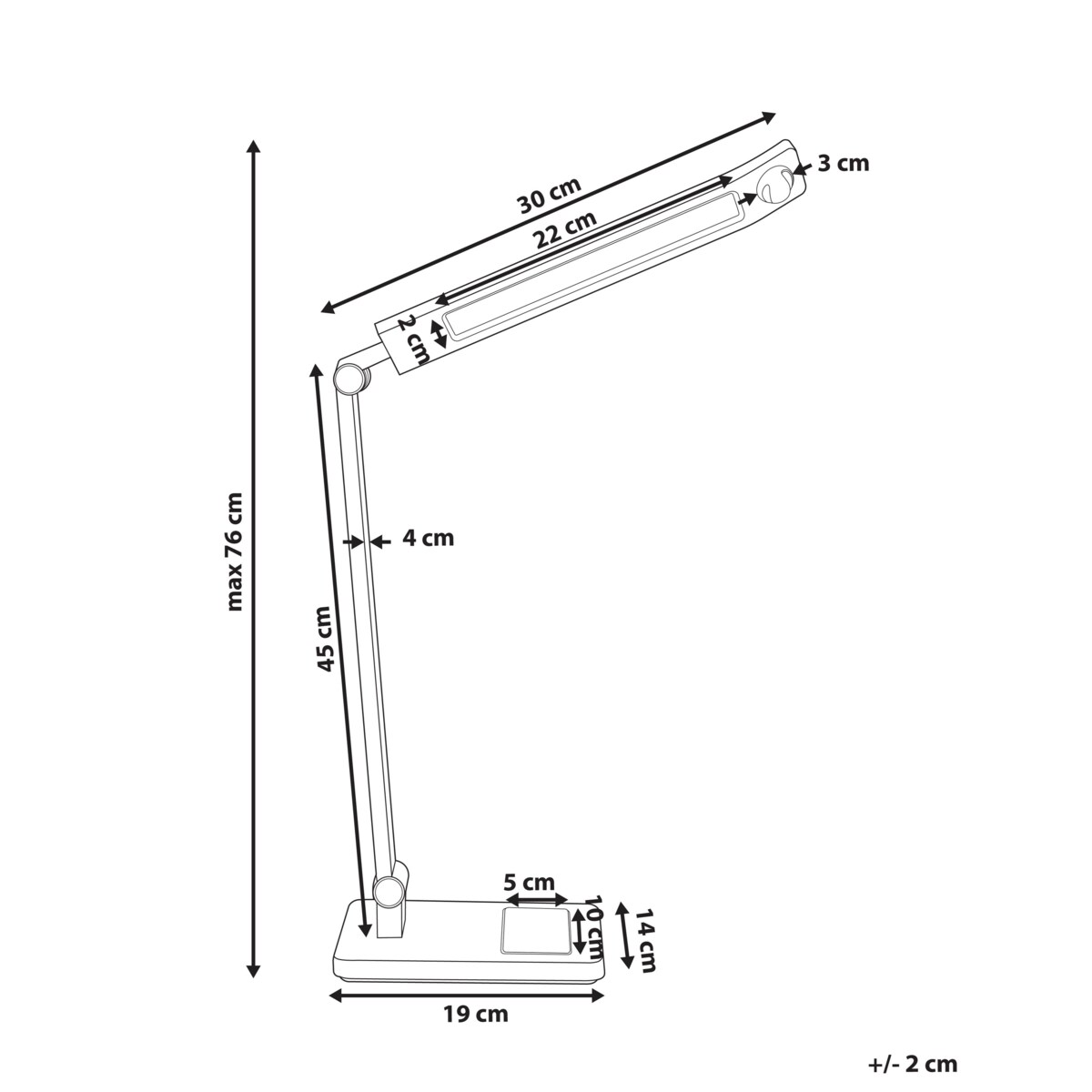 Lampa biurkowa LED LEPUS Z czujnikiem ruchu Srebrny