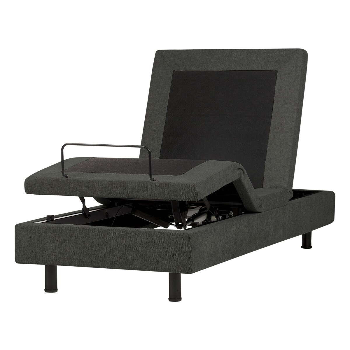 Łóżko regulowane bez zagłówka DUKE II 90 x 200 cm Ciemnoszary