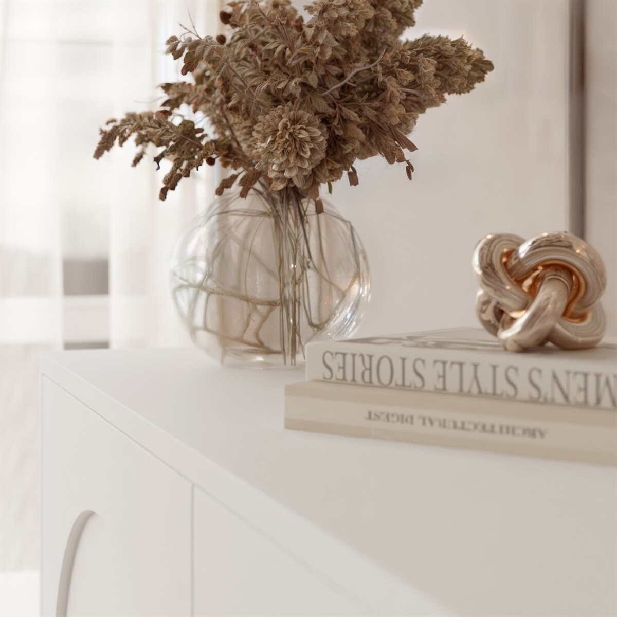 Czterodrzwiowa komoda ARIADNA, biała