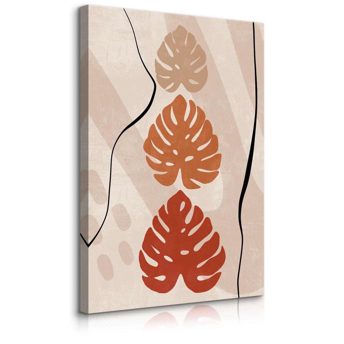 Obraz Trzy Liście Monstery 80x120cm