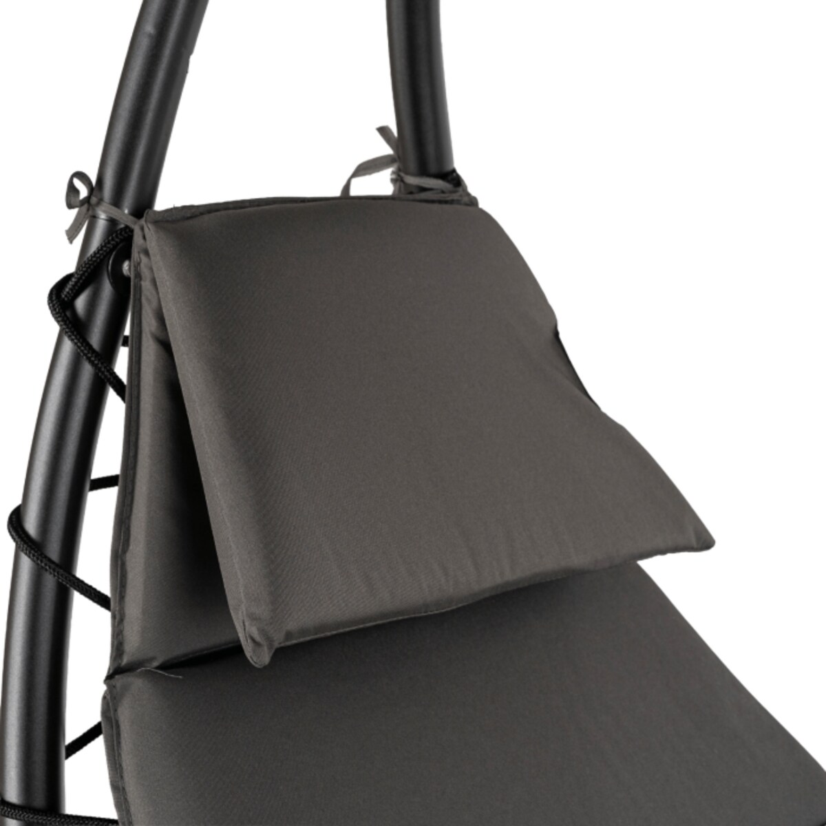 Leżak Ogrodowy Z Parasolem Leżanka Z Daszkiem Łóżko Szary CARPA