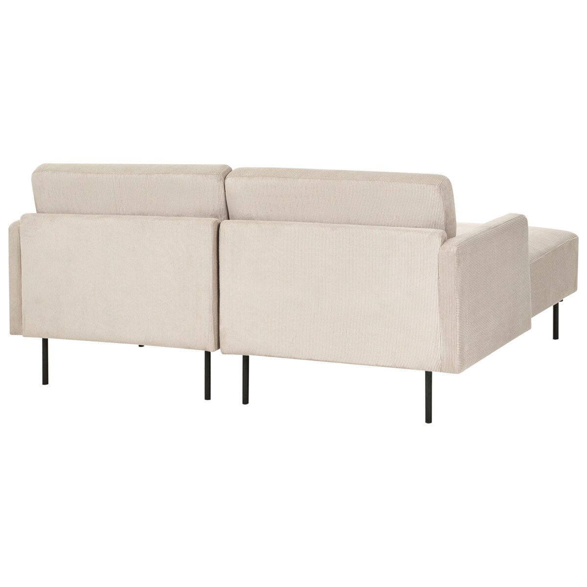 Narożnik dla 2 osób BREDA Sztruks Beżowy Prawostronny