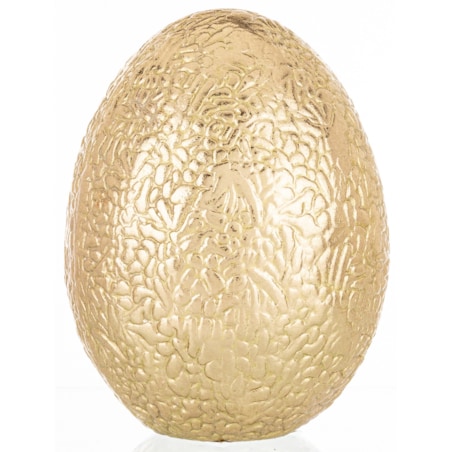 Dekoracja - złote jajko 13x9,5x9,5 cm SONA-3