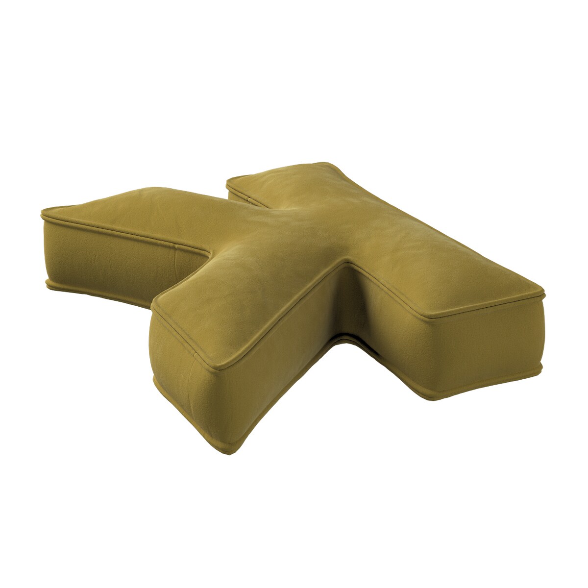 Poduszka literka K, oliwkowy zielony, 35x40cm, Posh Velvet