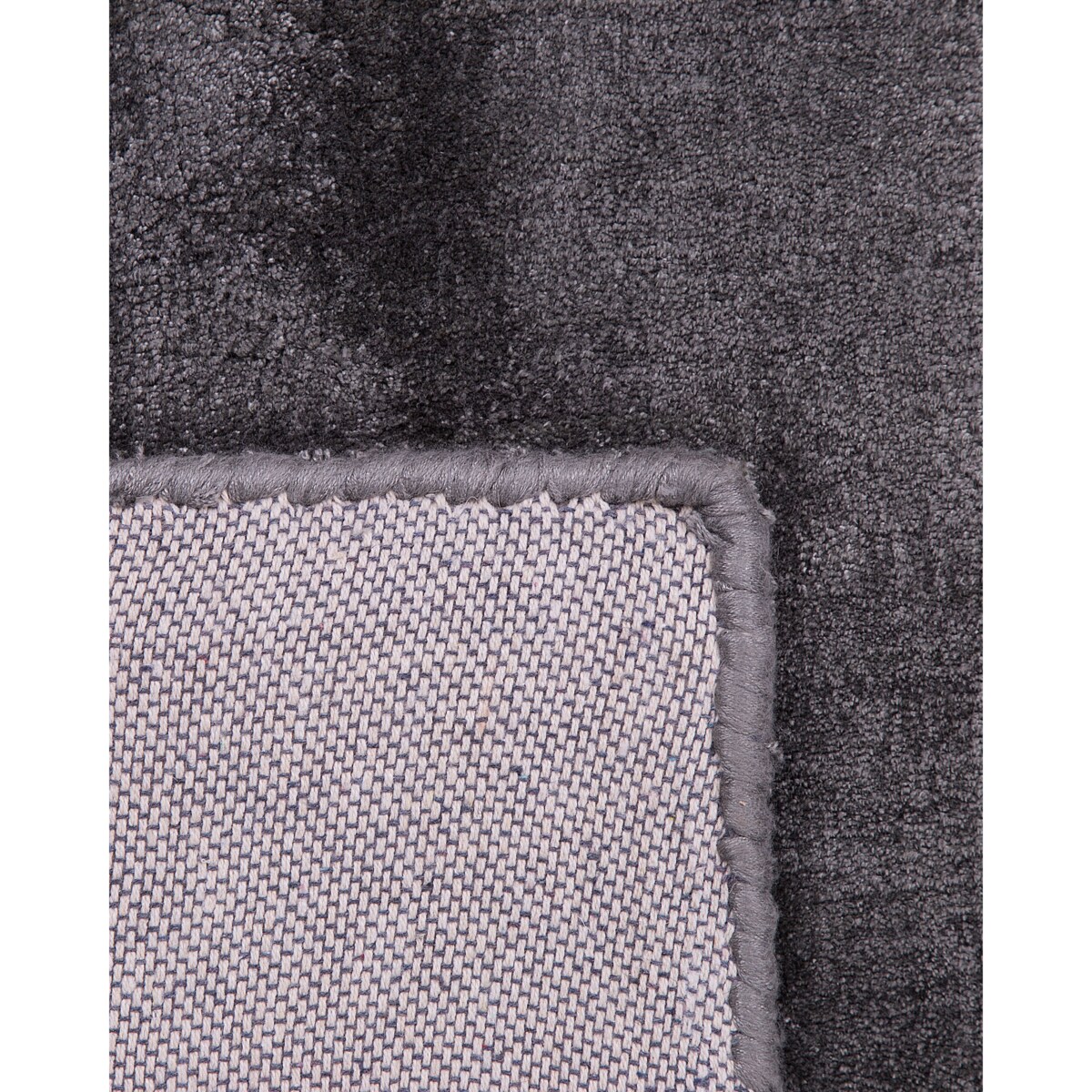 Dywan z wiskozy 80 x 150 cm ciemnoszary GESI II