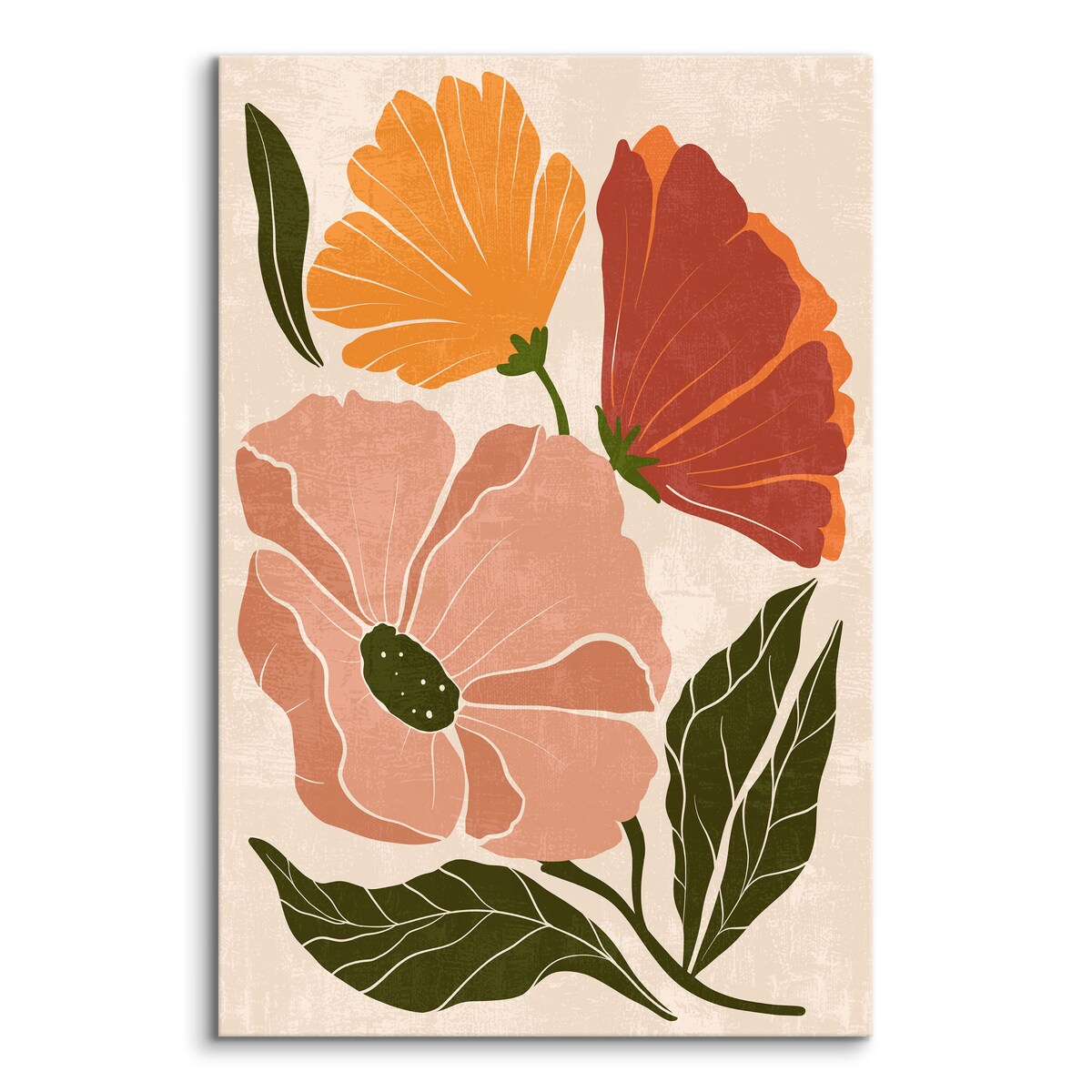 Obraz Kolorowe Pastelowe Polne Kwiaty 30x40cm