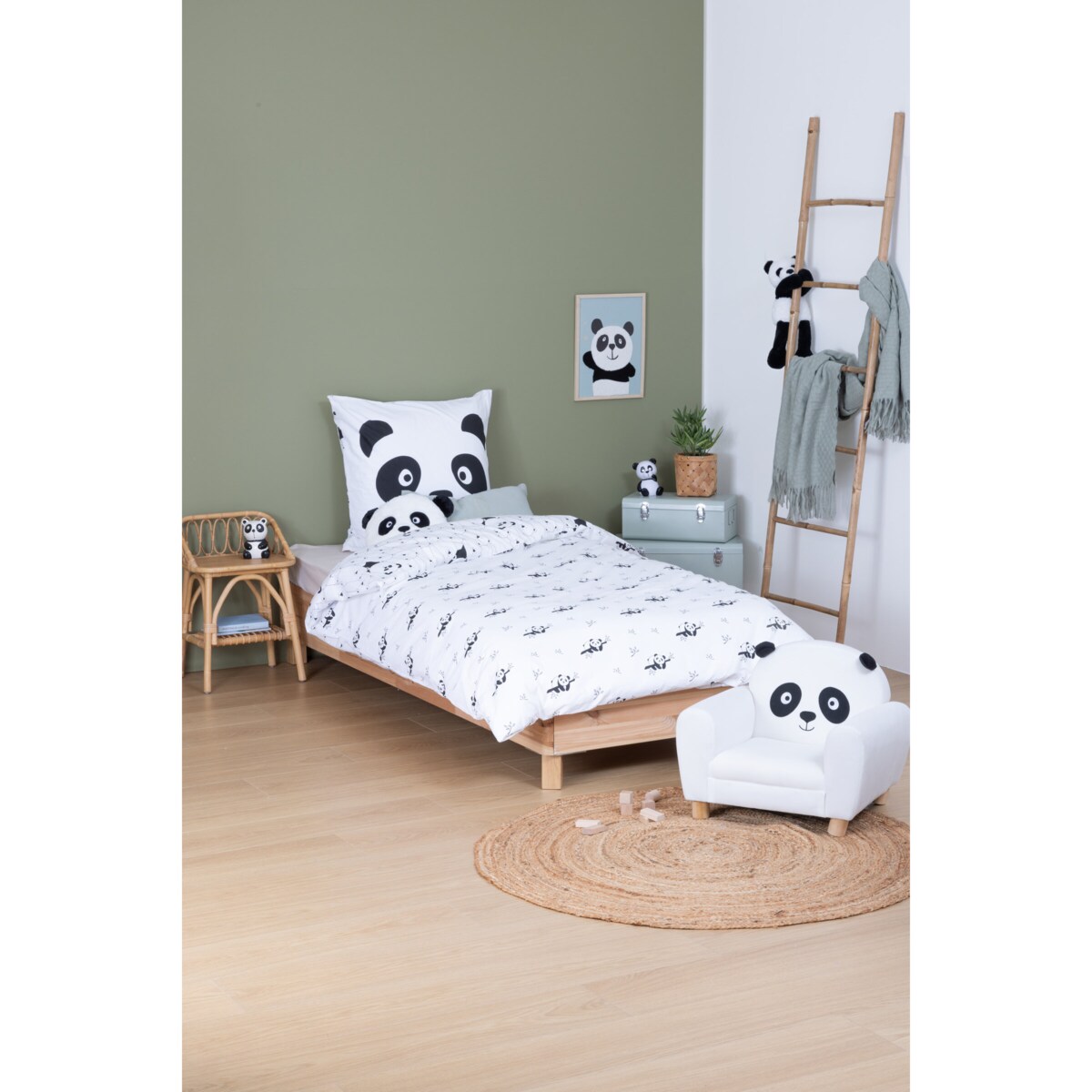 Lampka nocna PANDA na baterie, wys. 14 cm