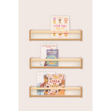 Zestaw 3 półek na książki