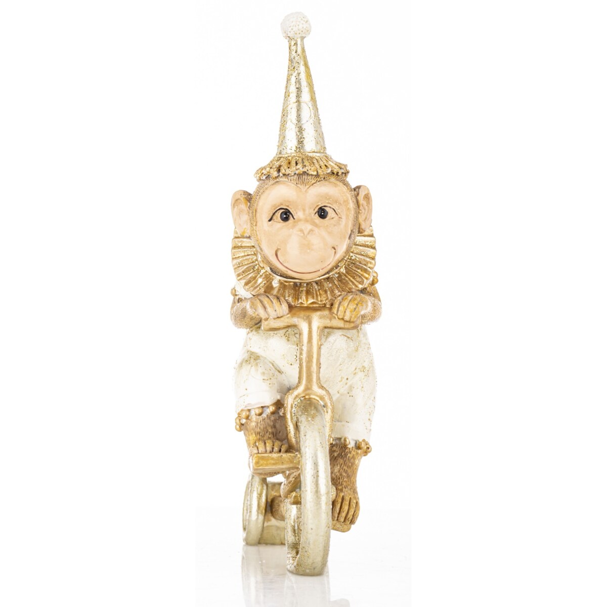 Dekoracja - figurka małpki 14x9x4 cm SCIMMIA na rowerku