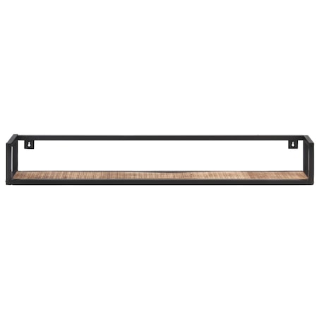 vidaXL Półki ścienne, 2 szt., 120 cm, surowe drewno mango