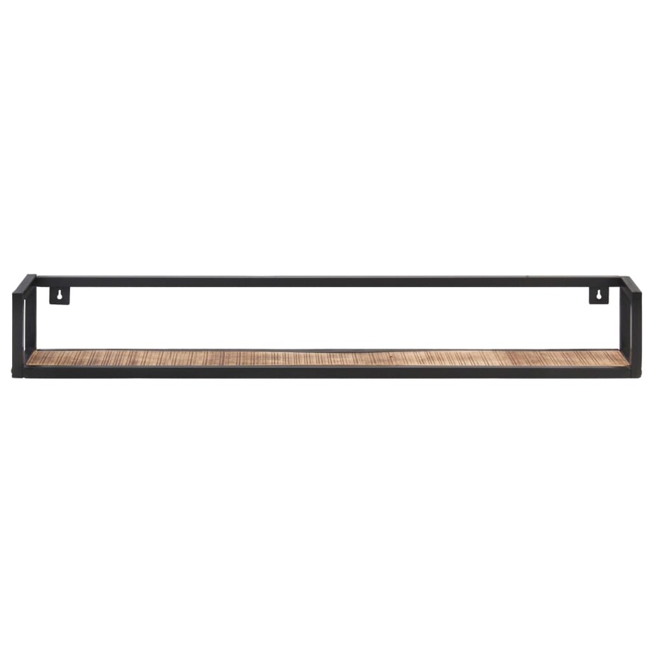 vidaXL Półki ścienne, 2 szt., 120 cm, surowe drewno mango