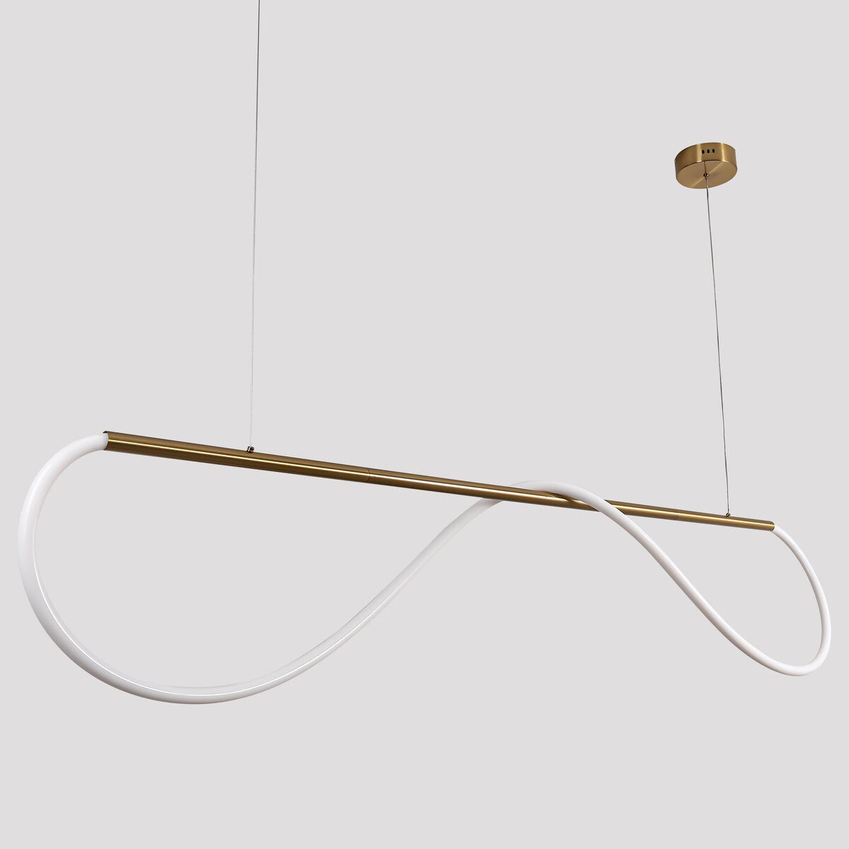 Lampa sufitowa wisząca Light Prestige Meleca złoty LED CCT 3000K/4000K/6000K (regulowana) 1 szt.