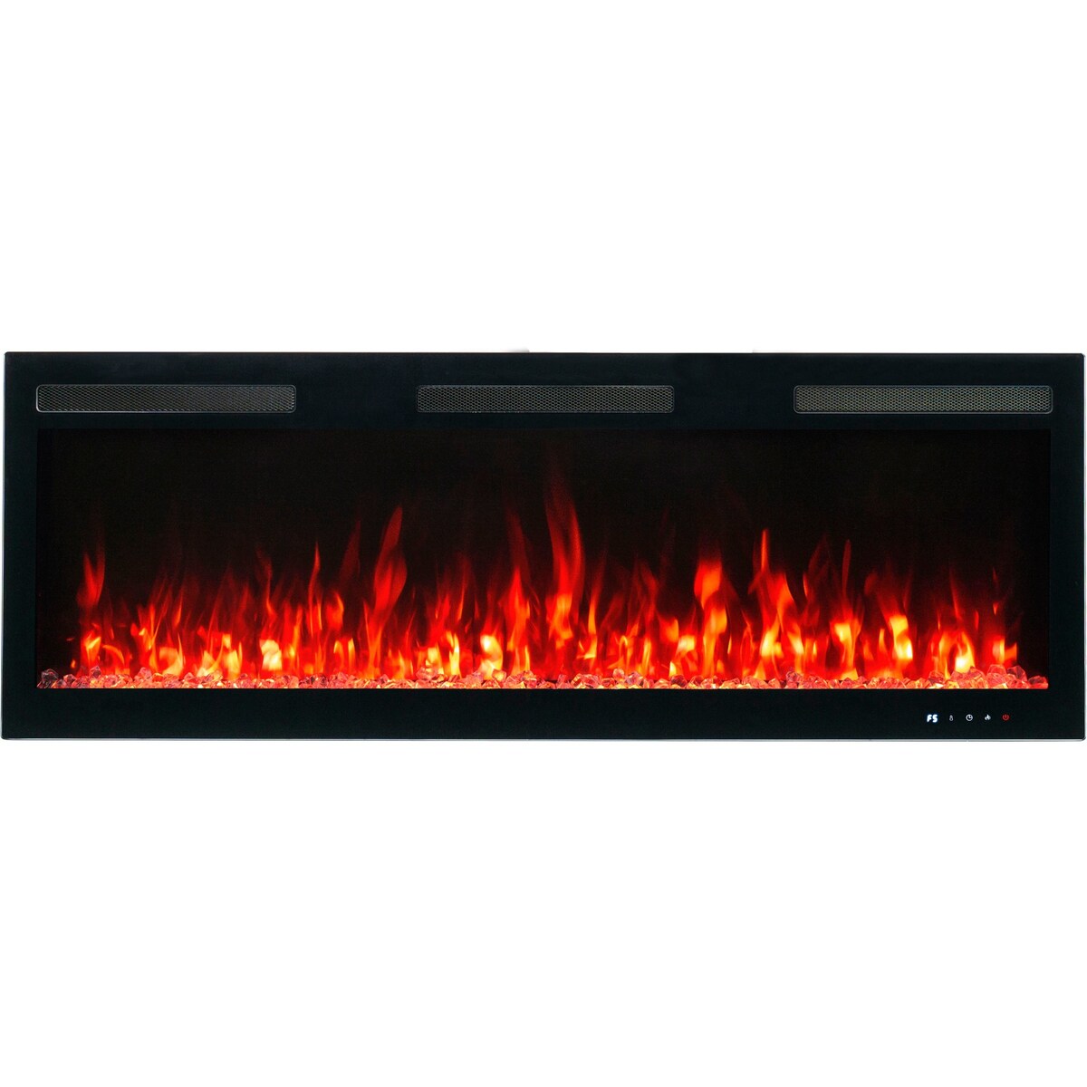 Kominek elektryczny AFLAMO Majestic 153 PRO - ścienny i do zabudowy - 153x45x13 cm - kominek LED z funkcją grzania 750/1500 W