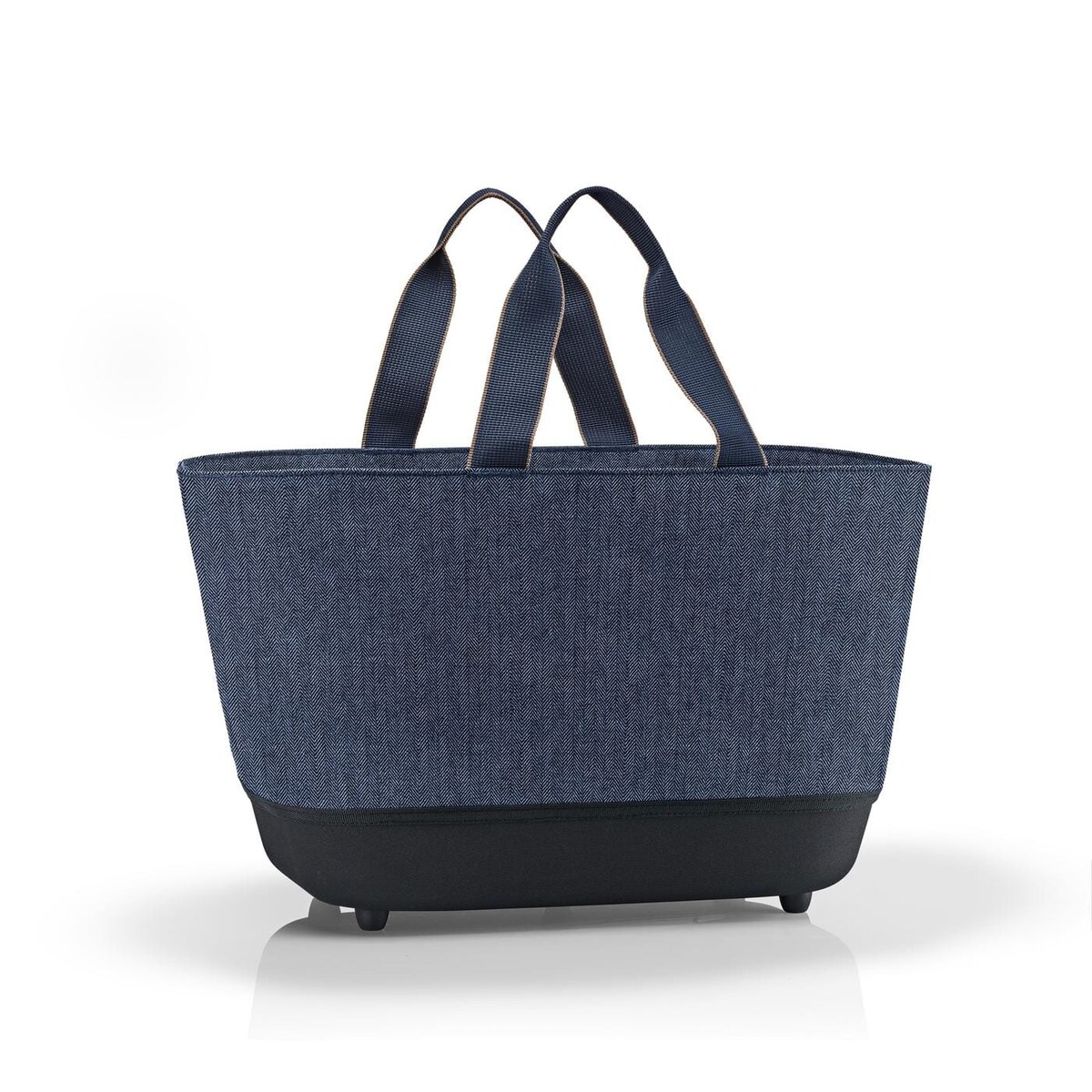 Koszyk SHOPPINHBASKET, herringbone dark blue