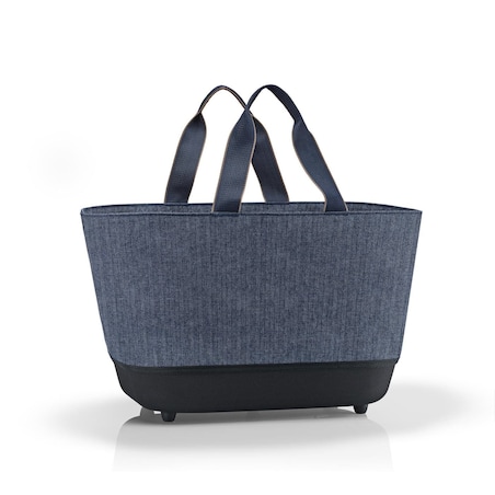 Koszyk SHOPPINHBASKET, herringbone dark blue
