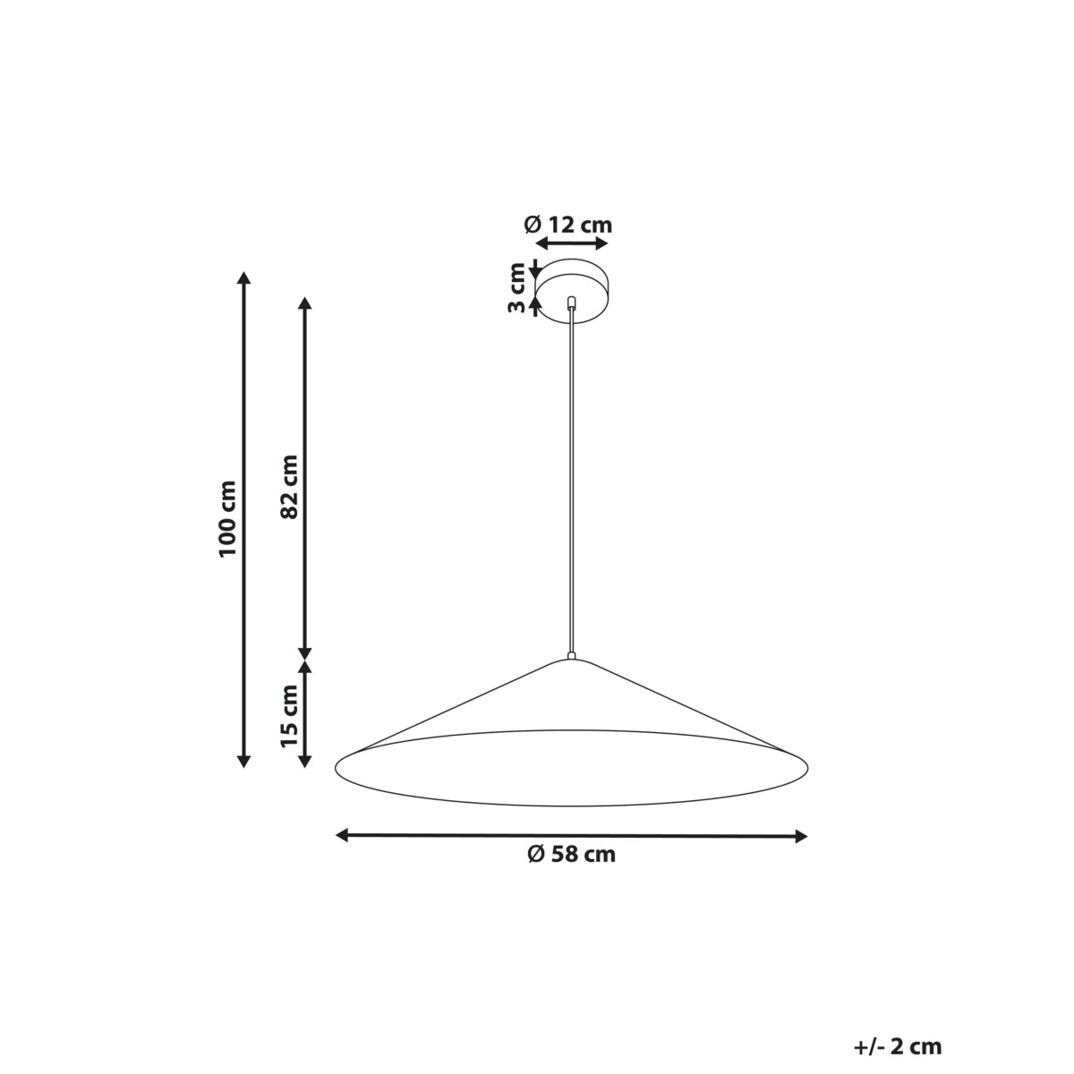 Lampa wisząca RASPACULO Metal Czarny
