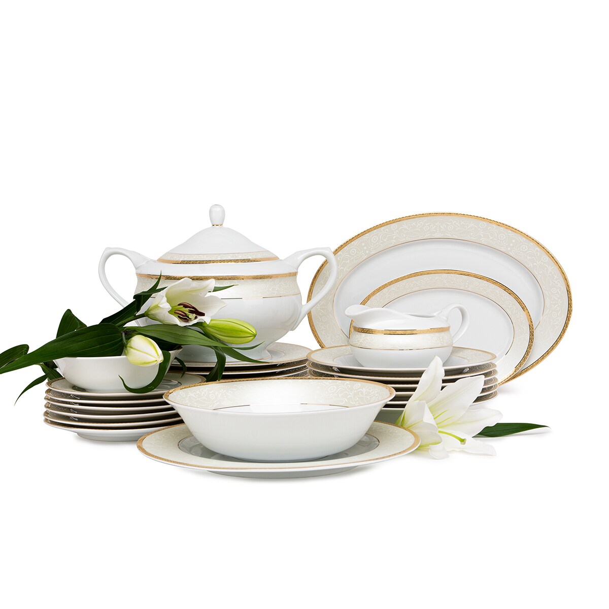 Serwis obiadowy 6os. (25el.) AGAWA GOLD